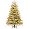Artificial Pre-lit Christmas Tree Hinged Xmas Tree With Warm White Led Lights